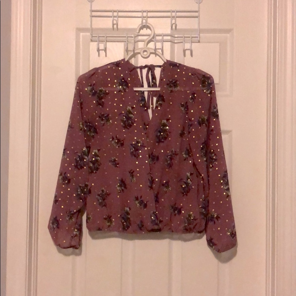 Flowy Dusty Pink Blouse - Picture 7 of 8
